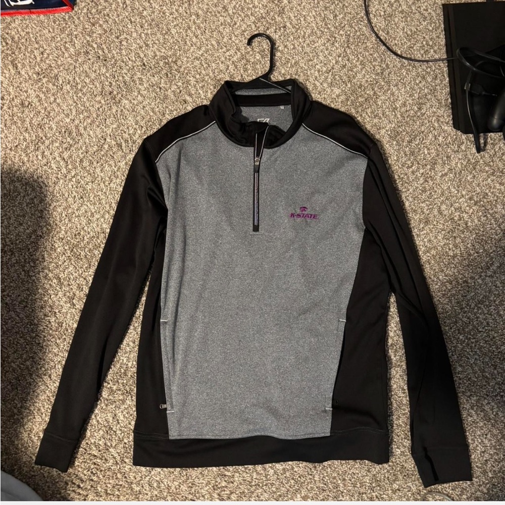 Cutter & Buck Gray and Black Pullover kstate